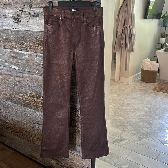 PAIGE Claudine in Bronze Shimmer Luxe Coating - Picture 2 of 14